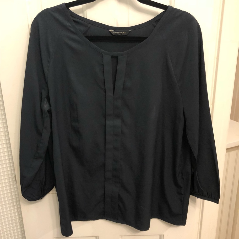 Navy banana republic top